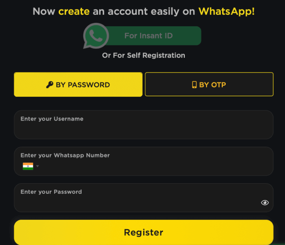 Instant ID via WhatsApp at Kheloyar Instant ID via WhatsApp